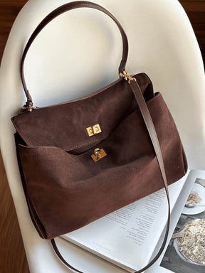 Bolsa Feminina de Camurça Safira SF614