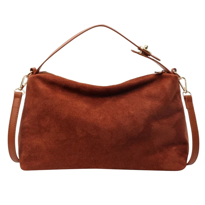 Bolsa Feminina de Camurça Safira SF618