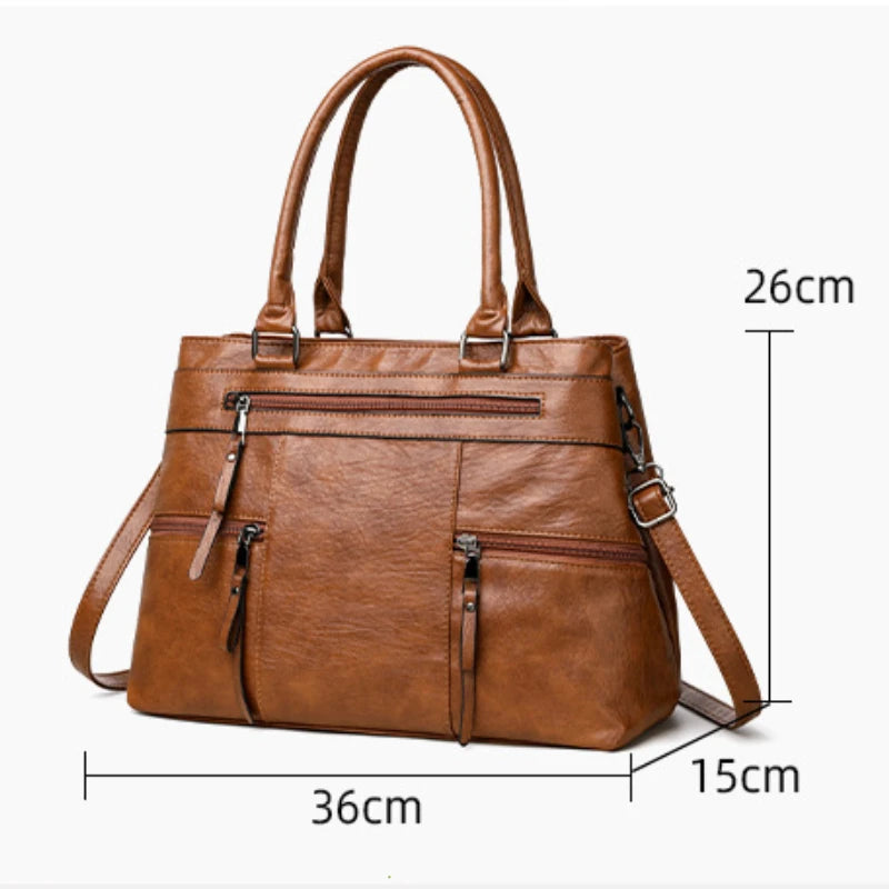 Bolsa Feminina de Couro Legítimo Safira SF317