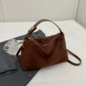 Bolsa Feminina de Camurça Safira SF618