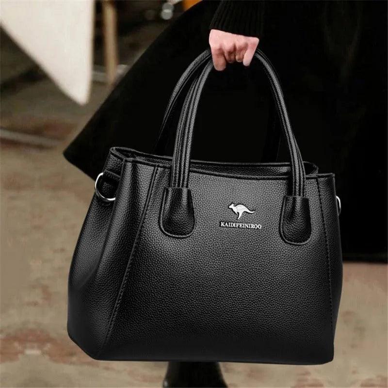 Bolsa Feminina de Couro Legítimo Safira SF294