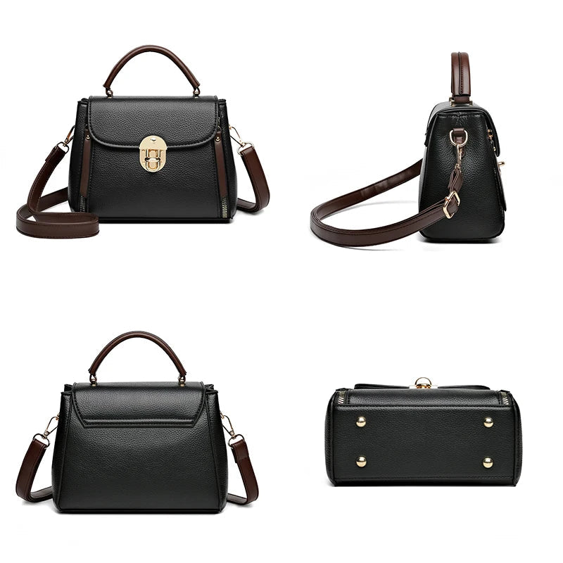 Bolsa Feminina de Couro Legítimo Safira SF218