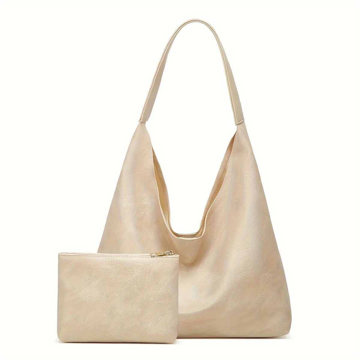 Bolsa em Couro Legítimo Tipo Carteiro + Carteira em Couro -Safira SF222