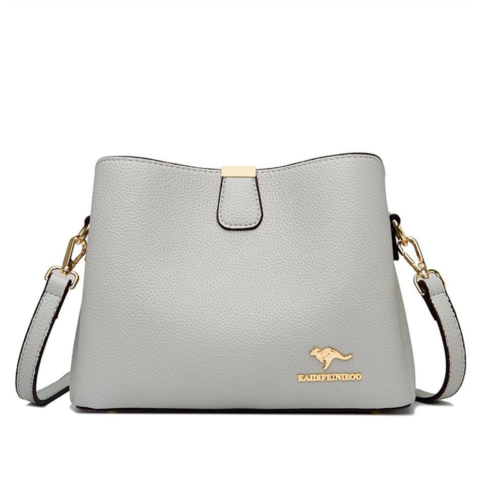 Bolsa Feminina de Couro Legítimo Safira SF729