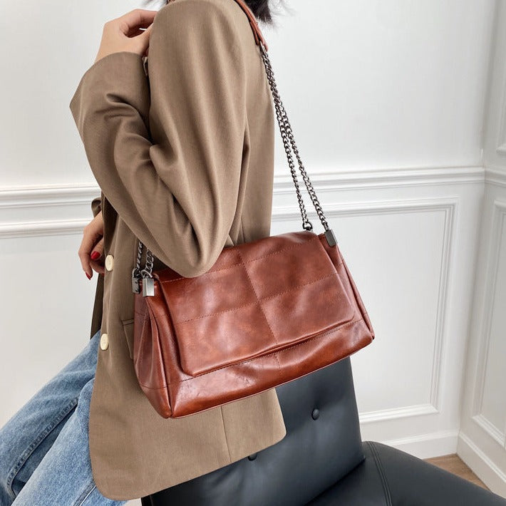 Bolsa Feminina de Couro Legítimo Safira SF471