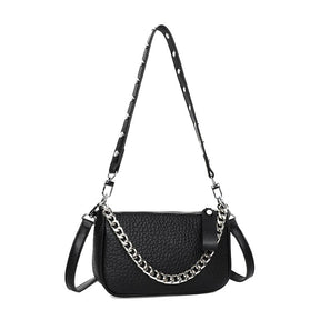 Bolsa Feminina Tiracolo de Couro Legítimo Safira SF837