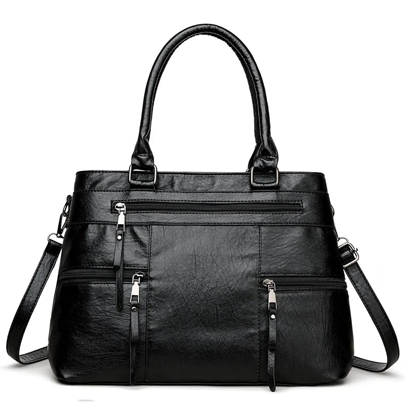 Bolsa Feminina de Couro Legítimo Safira SF317