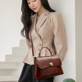 Bolsa Feminina de Couro Legítimo Safira SF884