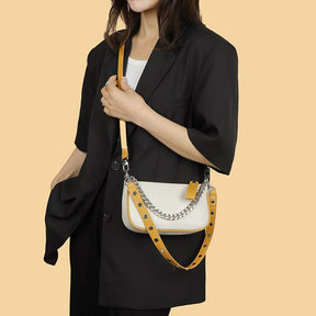 Bolsa Feminina Tiracolo de Couro Legítimo Safira SF837