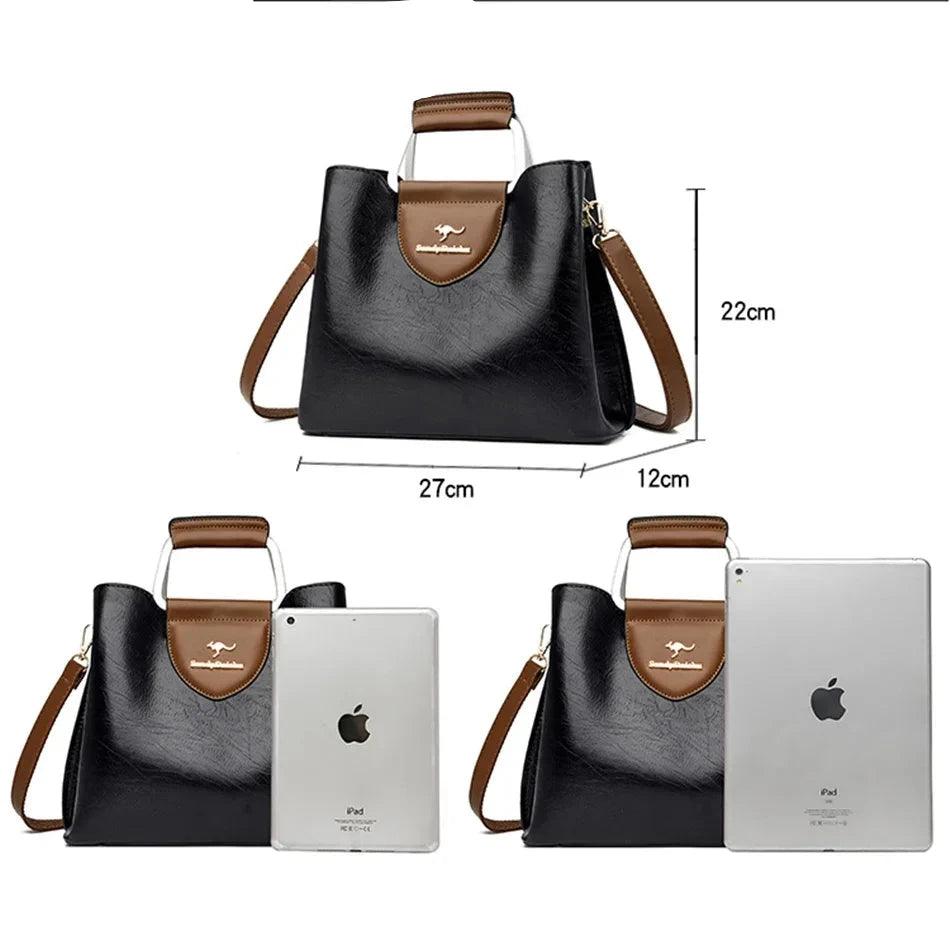 Bolsa Feminina de Couro Legítimo Safira SF233
