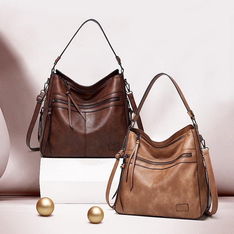Bolsa Feminina de Couro Legítimo Safira SF478